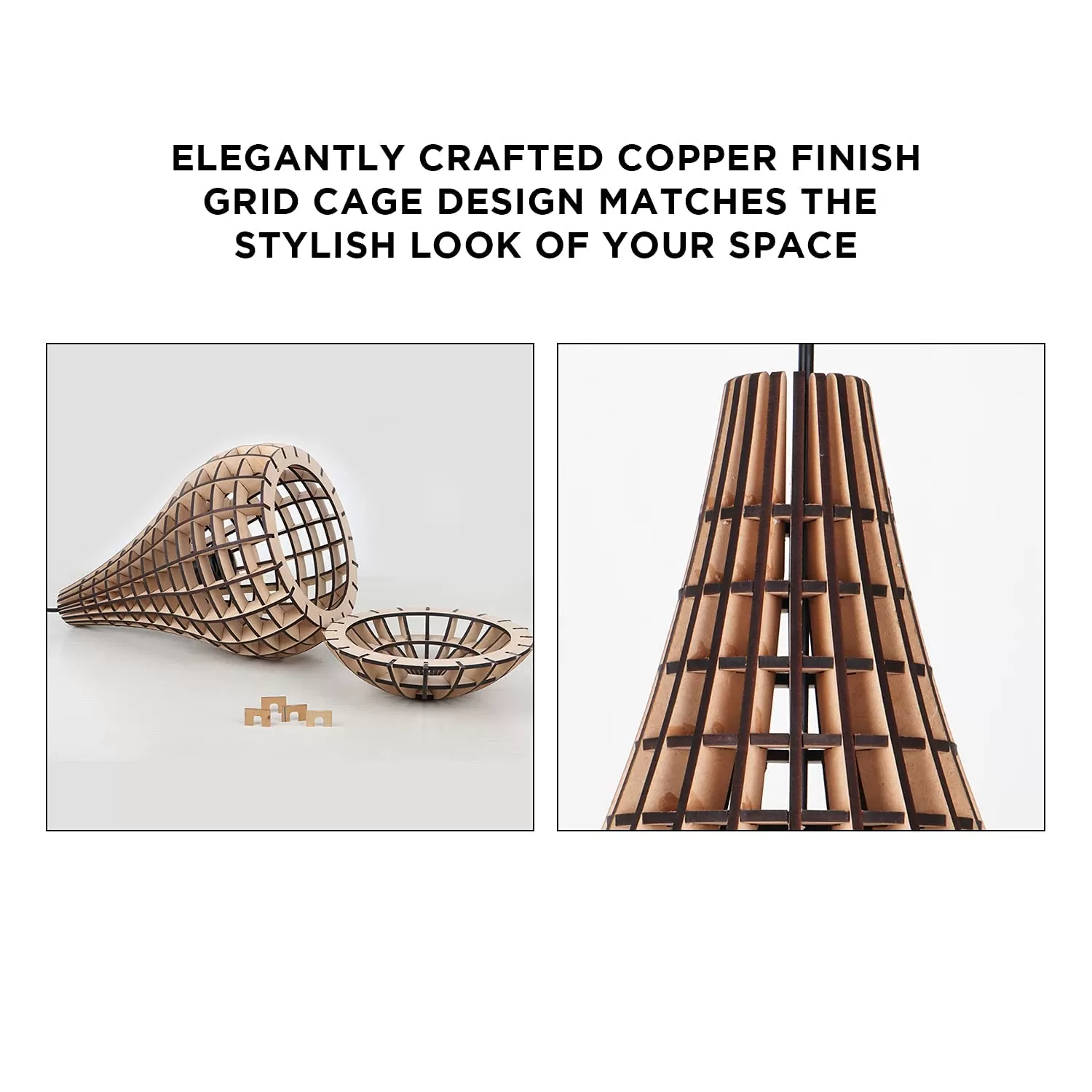 Eyrie Wooden Pendant Hanging Light