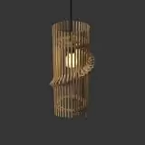 Sway Wooden Pendant Hanging Light