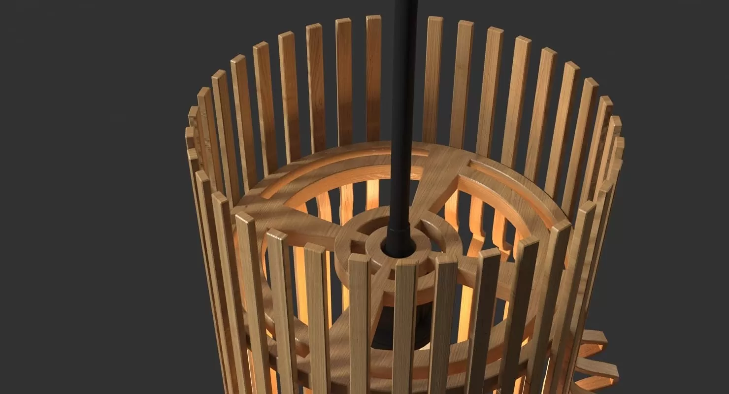 7 Sway Wooden Pendant Hanging Light