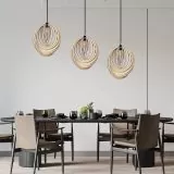 Spirale Wooden Pendant Hanging Light