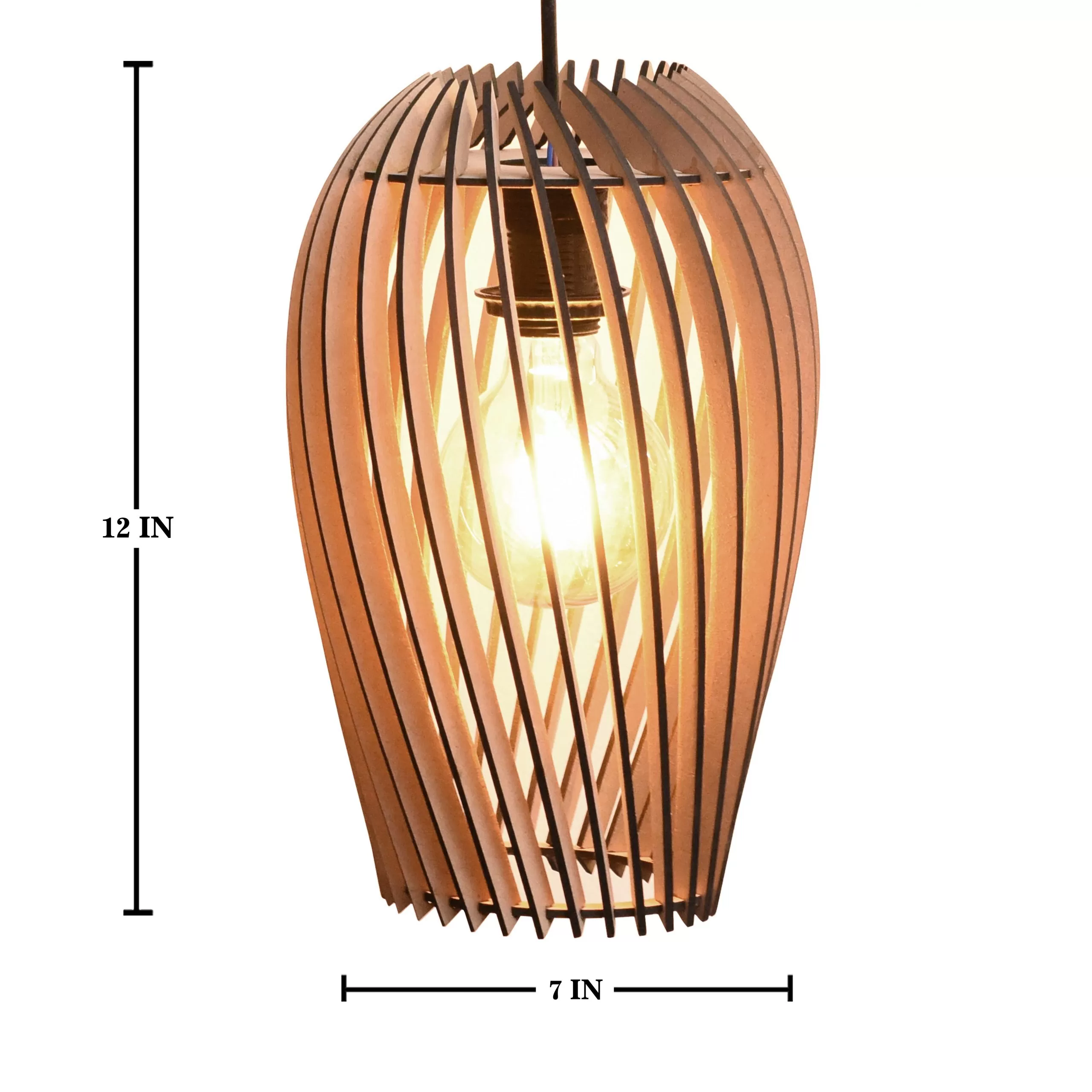 10 canton wooden lamp
