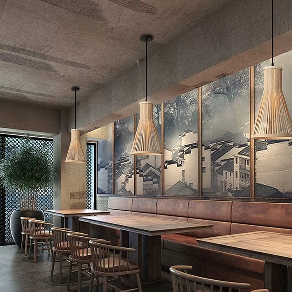 4 Brocca Lamps Wooden