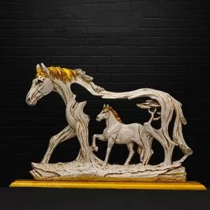 Horse in horse resin artifact