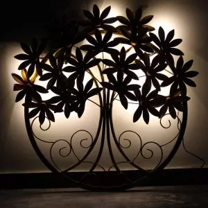 Yellow leaf tree metallic